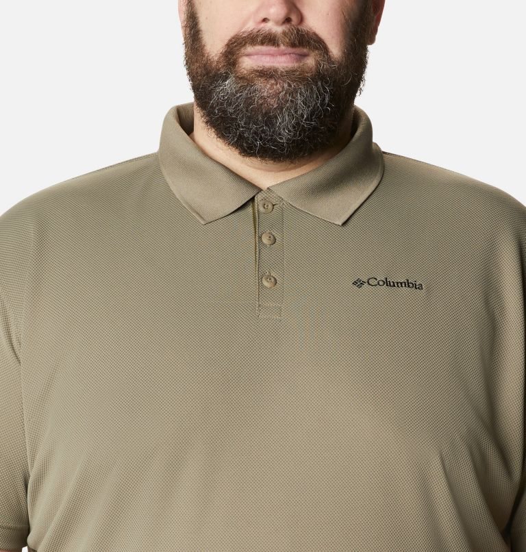 Men's Columbia Utilizer Polo Shirts Olive | Plus Size CA-LL348